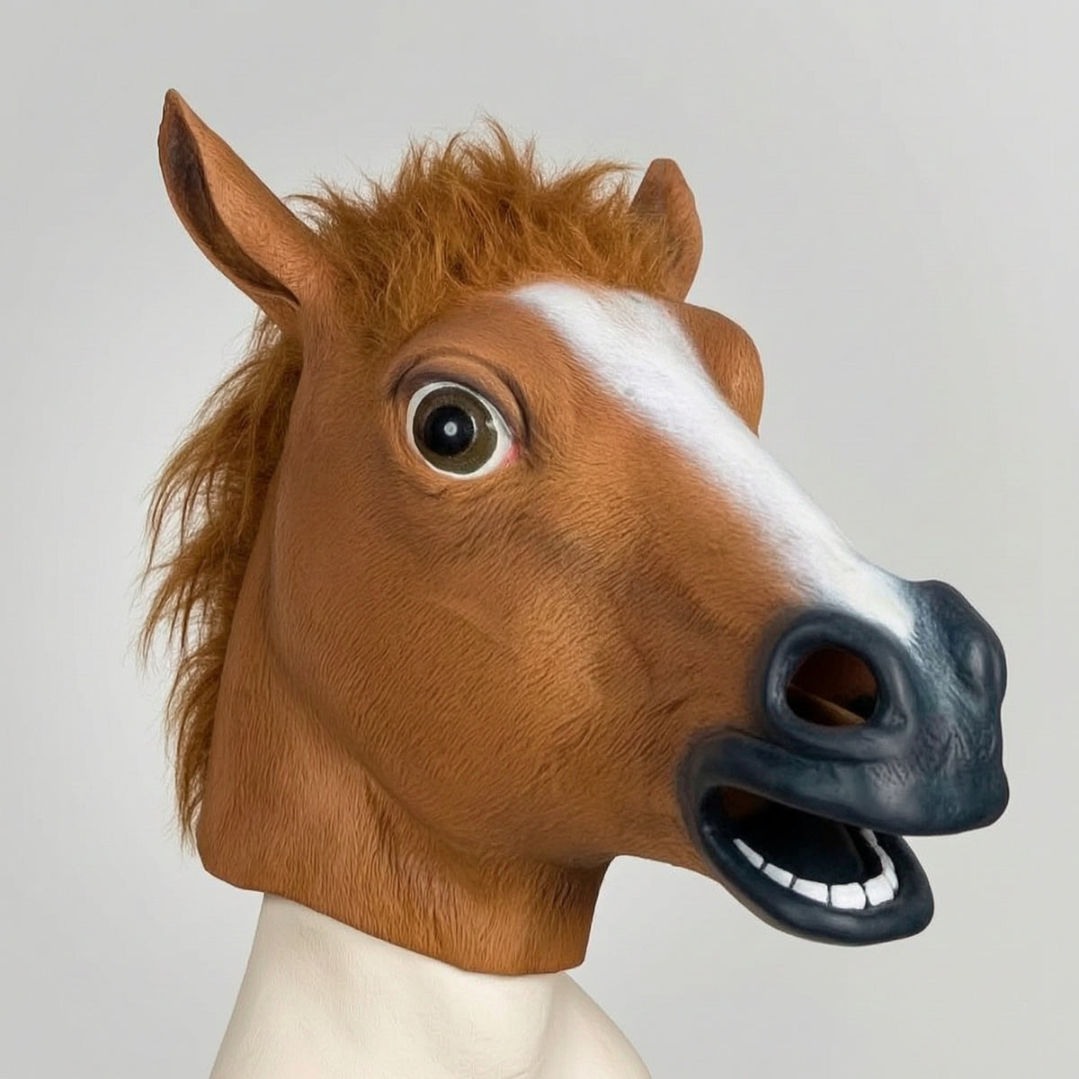 Horse Head Hood Realistic Horse Hood Cosplay Animal Hood for Adults, Cosplayers