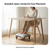 adaptable Angled Slatted Stool space-saving Footrest Ergonomic Design Small Furniture Lightweight for Office Workers, People with Mobility Issues, Under Desk, Entryway, Living Room, Bedroom