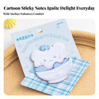 30 Pieces Cartoon Animal Memo Pads Fun & Colorful Cute Animal Memo Pad Removable & Reusable Cartoon Shaped Note Paper for Kids, Students, School, Home