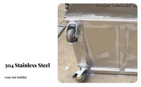 Fire Fighting Sand Container with Wheels Locking Casters Mobile Fire Sandbox Rolling Flood Control Bin for Industrial Workers