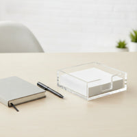 Clear Acrylic Napkin Holder Transparent Napkin Holder with Cutout Square Tray Non-Slip for Dining Table, Kitchen Counter, Bar