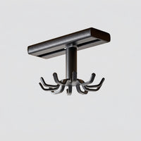 Cabinet Hanging Rack and Wall Organizer for Home Cook, Space Aluminium Under Shelf with Rotating Hooks
