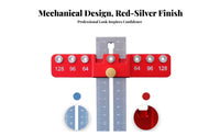 Precise Positioning Handle Hole Tool Aluminum Alloy Body Handle Installation Tool Adjustable for Carpenters, Professionals, Workshop