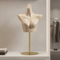 Lingerie Display Stand Construction Half Body Mannequin Stand Graceful Curves Half Body Mannequin for Boutique Owners, Retailers, Commerce Show