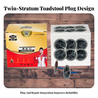 24 Pieces Permanent Solution Umbrella-Style Tire Plug Easy to Use Umbrella-Style Plug Tire Repair Kit Portable for Car Owners, Drivers