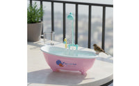 Summer Cooling Electric Bird Shower Tub Easy to Clean Circulating Bird Bath Safe Material Parrot Bath Tub Quiet Pump for Parrots, Small Birds, Budgies
