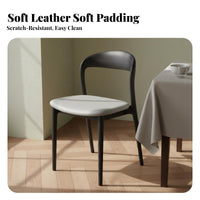 Comfortable Seating Solid Wood Dining Chair Ergonomic Design Nordic Design Wooden Chair Long-Lasting Construction Easy to Clean for Interior Designers, Apartment Dwellers, Hotel, Cafe, Living Room, Office
