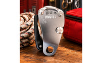 Self-Locking Descender 500 Kg Load Controlled-Descent Descender Side Handle Rappel Belay Device for Industrial Workers, Emergency Use