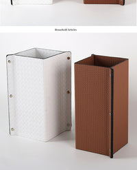 Luxury Woven Leather Flower Vase for Living Room Decoration