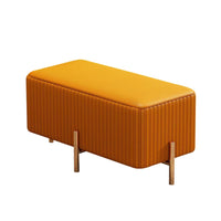 Light Luxury design Rectangular End-of-Bed Stool Modern Design Upholstered Bench Fashionable Ottoman Multi-Purpose for Bavailableique Owners, Adults, Homeowners, Walk-in Closet, Bedroom, Clothing shop, Entryway