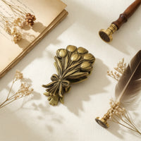 Journal Clip Antique Bronze Floral Clip Carved for Journalists, Journaling, Desk Display