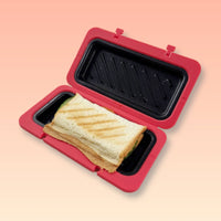 Microwave Sandwich Grill Compact Tray Clamshell Grill Tray Quick-Cooking Food Prep