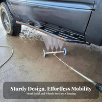Maneuverable Wheels 16 Inch Undercarriage Cleaner Quick Connect 16-Inch Car Underbody Washer Long-Lasting Aluminum Alloy for Under Vehicle