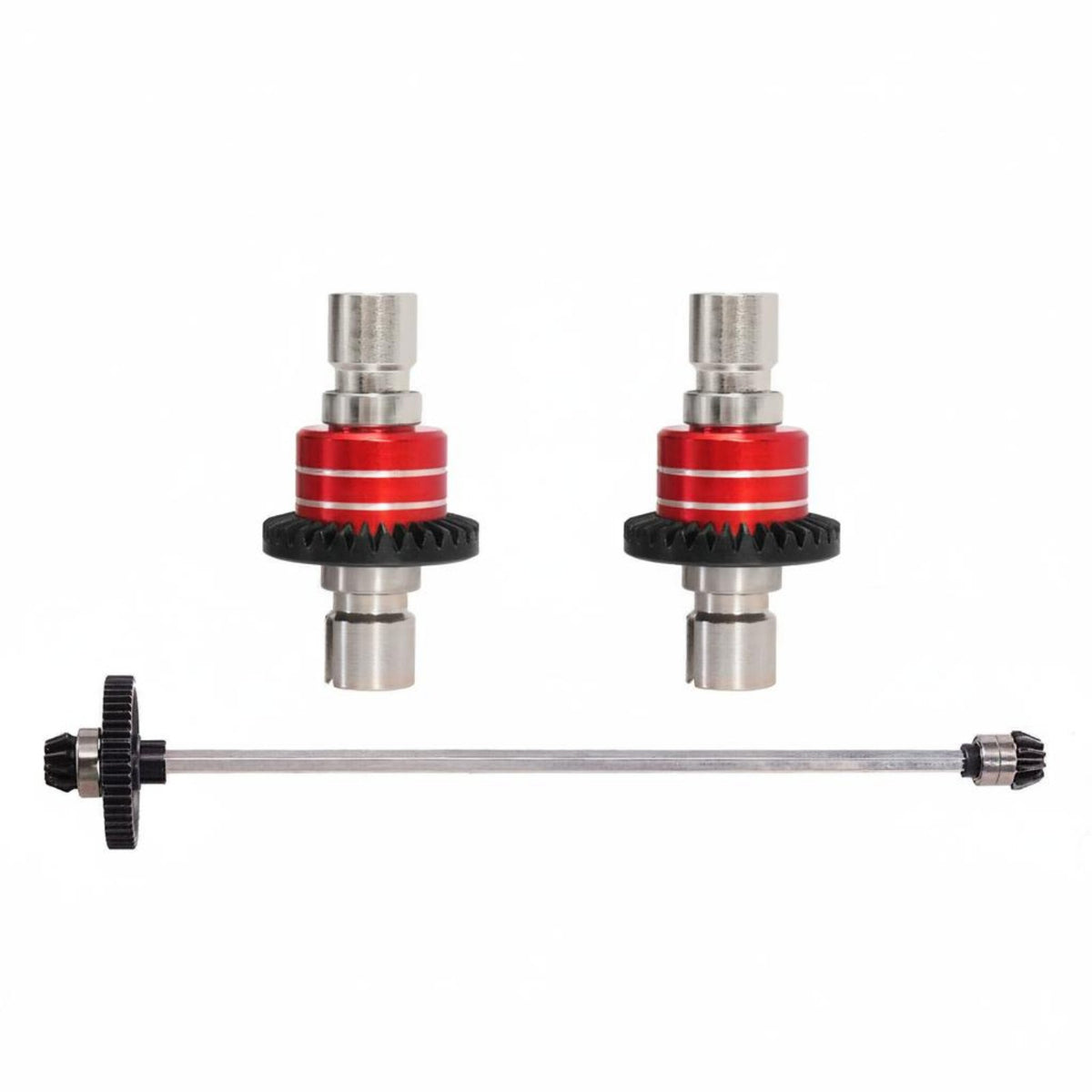RC Car Differential and Driveshaft Set Steel Gear Differential Kit Low Noise RC Car Steel Gear Set