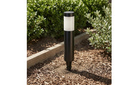 Stainless Steel Solar Lawn Light Black Cap Solar Pathway Lights for Courtyard