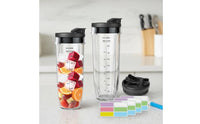 2 Pieces  Compatible Blender Cup Blender Cup with Sip Lid Food Grade Replacement Blending Vessel for Outdoors