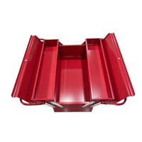 Cantilever Portable Foldable Tool Organizer Steel Tool Chest with Handle for Mechanics, Garage, Work Site