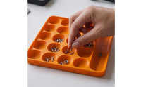 Silicone Organizer Tray Flexible Silicone Parts Tray Parts Organizer with Compartments Easy-to-Clean Low-Height for Technicians