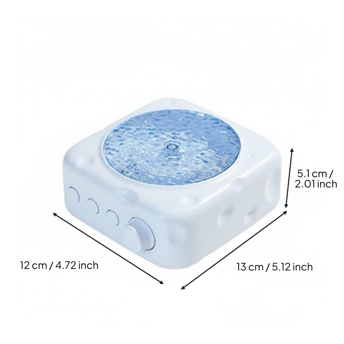 Wireless Water Wave Light Display Lamp Speaker Mini Bluetooth Speaker Night Light Audio Device for Girlfriends