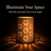 Light Shade with Cut Hollow Pattern for Table Lamps, Decorative Lampshade for Warm Ambient Textile PVC for Ceiling