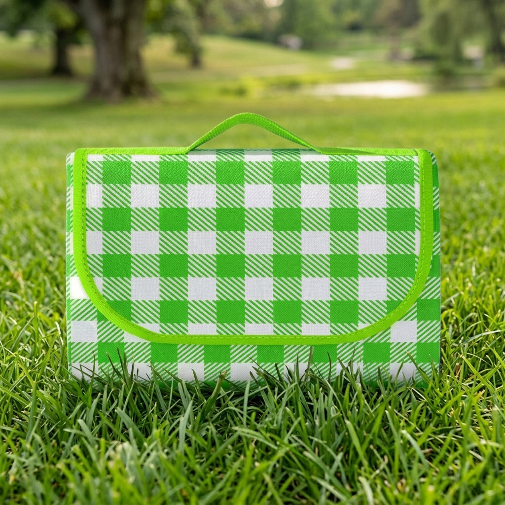 Picnic Blanket and Waterproof Mat for Family Picnic, Leaf Pattern Non-woven Camping Mat, Lightweight 300g Camping Gear, 1.5*2m Beach Mat