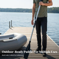 Inflatable Boat Hand Paddle High Strength Stainless Steel Oar Sturdy Inflatable Boat Paddles for Anglers, Outdoor Enthusiasts, Fishing, Rafting, Lake