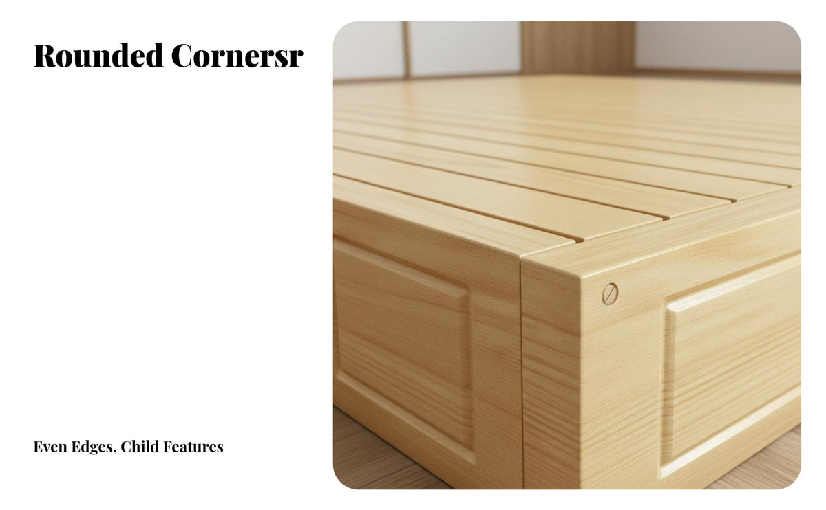 Wooden Slat Frame Thickened Boards Slatted Base Bed Strong Hold Mattress Foundation for Apartment Dwellers, Homeowners, Floor Mat Room Room, Dormitory