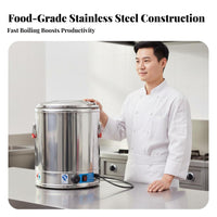 Automatic Keep Warm Multi-Purpose Cooking Barrel Easy to Clean Large Capacity Soup Kettle Adjustable Temperature Control Commercial Electric Stock Pot Energy Saving for Caterers, Food Vendors, Restaurant Personnel, Cafeteria, Hotel, Buffet