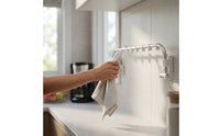 RV Lavatory Clothesline Rod Foldable Folding Clothesline Rod Aluminum Alloy