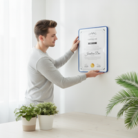 A345 Display Frame Certificate Storage Photo Frame Acrylic Picture Frame Wall Mounted Plastic Magnetic Advertising Puzzle Mounting