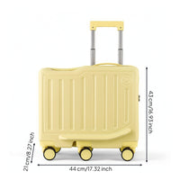 Hard-Shell Suitcase Hardside Suitcase with 360-Degree Swivel Wheels Luggage Smooth Rolling Trolley Multi-Directional