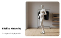 Mannequin Lifelike Mannequin Form Sturdy Construction Maternity Display Form for Retailers, Window Displays, Boutiques, Showrooms
