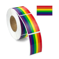 Rainbow Color Valentine's Day Label Stickers
