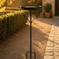 Metal Bird Feeder Stand Decorative Outdoor Bird Feeder Stand Allcomplete Set Kit