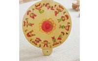 Body Posture Wall Game-Mounted Wooden Dial with Peg Markers Educational Coordination Game for Kids, Kindergarten