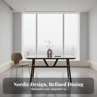 Nordic aesthetic Rectangular Canteen Table Minimalist Design Household Furniture Space-Saving Commercial Grade for Homeowners, Apartment Dwellers, Restaurant Owners, Snack Bar, Dining Room, Cafeteria, breakfast corner
