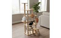 Large Cat Climbing Tree resistant Sisal Scratching Column Structure Double Tunnel Furry Friend Accessory