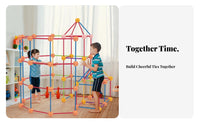 Educational Castle Construction Toy Easy to Build DIY Play Structure Safe & Long-Lasting for Preschoolers, Playroom