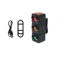 Long Battery Life Rechargeable Bike Rear Light Weather Resistant Vertical Bike Seatpost Lamp Cycling Accessory for Cyclists, Commuters, Night Riding, Mountain Biking