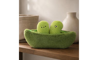 Peas in Pod Soft Toy Embroidered Pea Character Stuffed Toy Cute Design