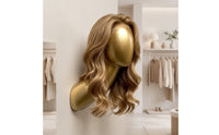 Mounted on Wall Mannequin Head Professional Wall Mount Mannequin Head Glossy Hat Display Stand for Retailers, Milliners, Retail Shops, Boutiques
