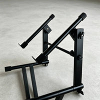 Adjustable X Style Keyboard Stand Heavy Duty Double Tier Keyboard Stand Non-Slip Feet for Studio
