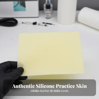 Realistic Texture Blank Practice Sheet Holds Ink Well Simulation Skin Flexible Design Art Supply Portable for Beginners, Apprentices
