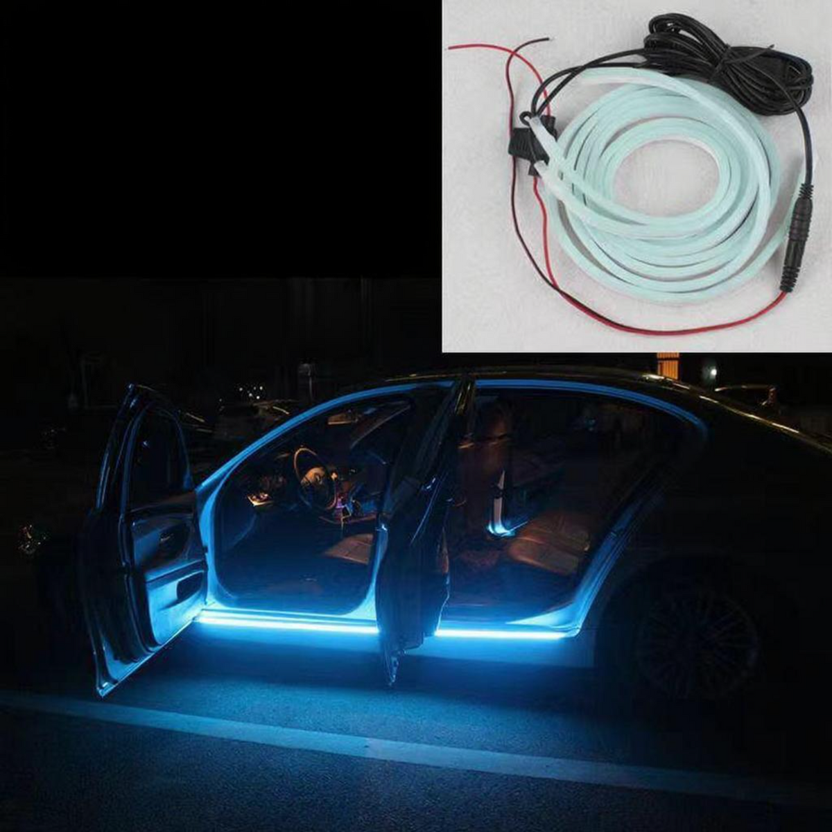 App-controlled RGB car door light