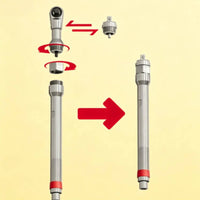 High Force 90 Degree Offset Wrench Tight Confined Areas 90-Degree Shock Adapter Heavy Duty Offset Extension Wrench Speed Reduction for Farm Workers, Mechanics, Machinery Work, Repair