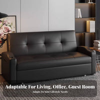 Multi-Functional Pull-extendable Storage Sofa Bed 3-Seater transformable Couch Space-Saving Living Room Furniture long-lasting Frame for Apartment Dwellers, Homeowners, Families, Office, Small Spaces