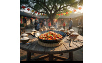Heavy Duty Round Bottom Wok Long-Lasting Construction Chinese Iron Wok Even Heat Distribution Stir-Fry Pan Chemical-Safe for Chefs, Restaurant Kitchens, Banquets