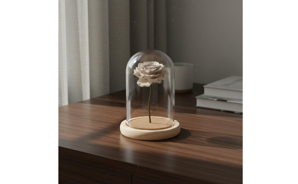 Glass Display Dome Crystal Clear View Transparent Cloche Dome Desktop Display Cover Minimalist Design House Decoration Handmade