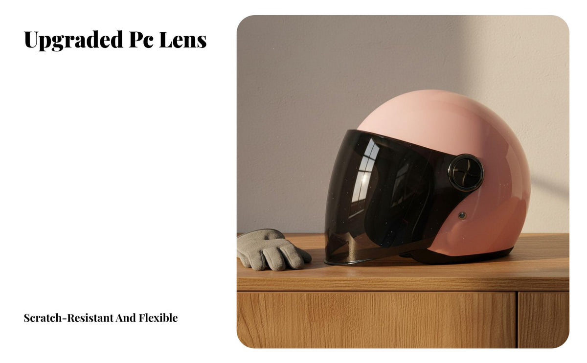 Replacement Helmet Lens Anti-Fog Replacement Helmet Visor Wear-Resistant for Rainy Weather