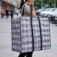 Waterproof Storage Bags and Laundry Bags, Large 70x70x30cm Cubic Film-Coated Polypropylene, Reusable Heavy-Duty Moving and Floor Storage Totes